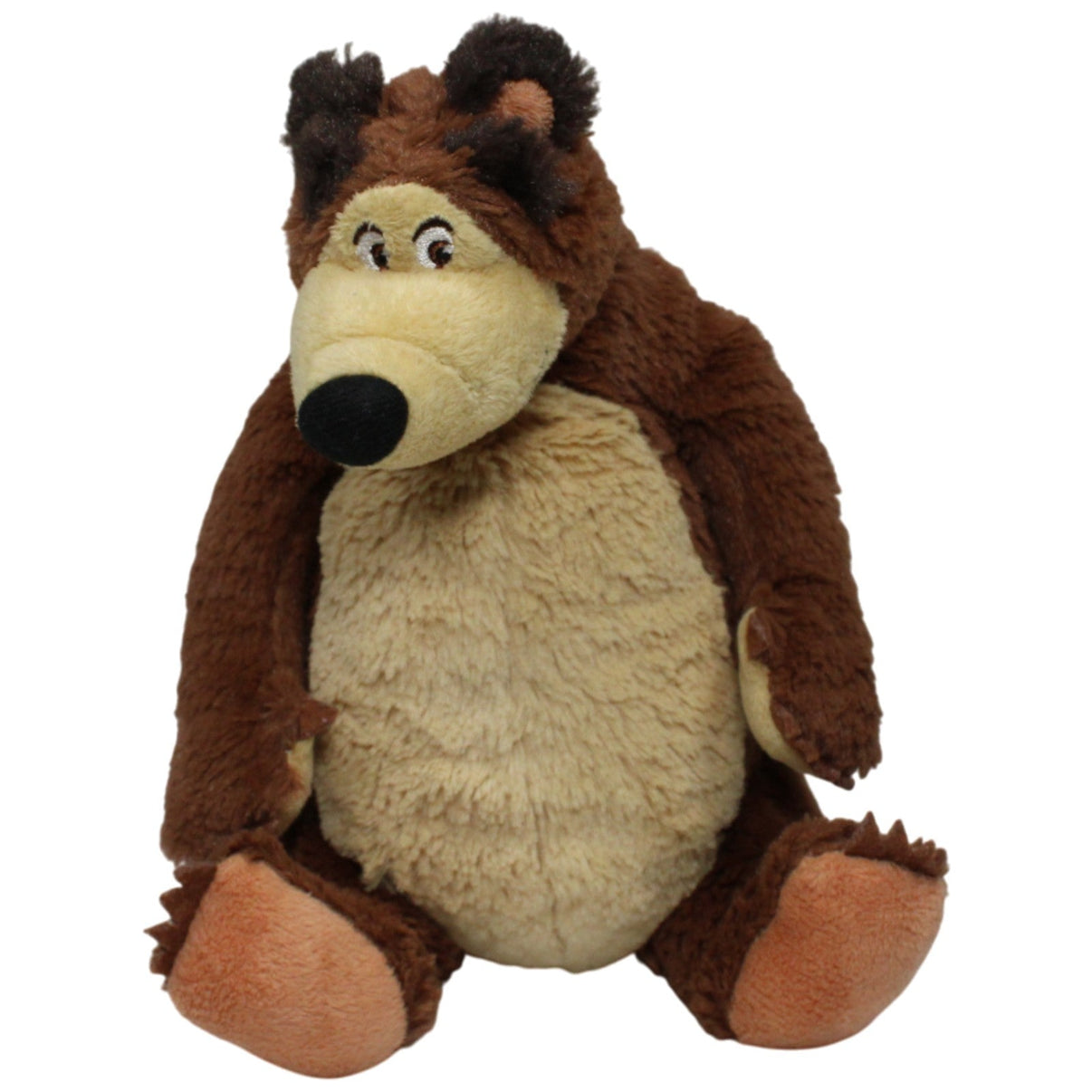 123000017567 Simba Bär aus Mascha und der Bär, sitzend Kuscheltier Kumpel Leo 20cm Braun Gebraucht