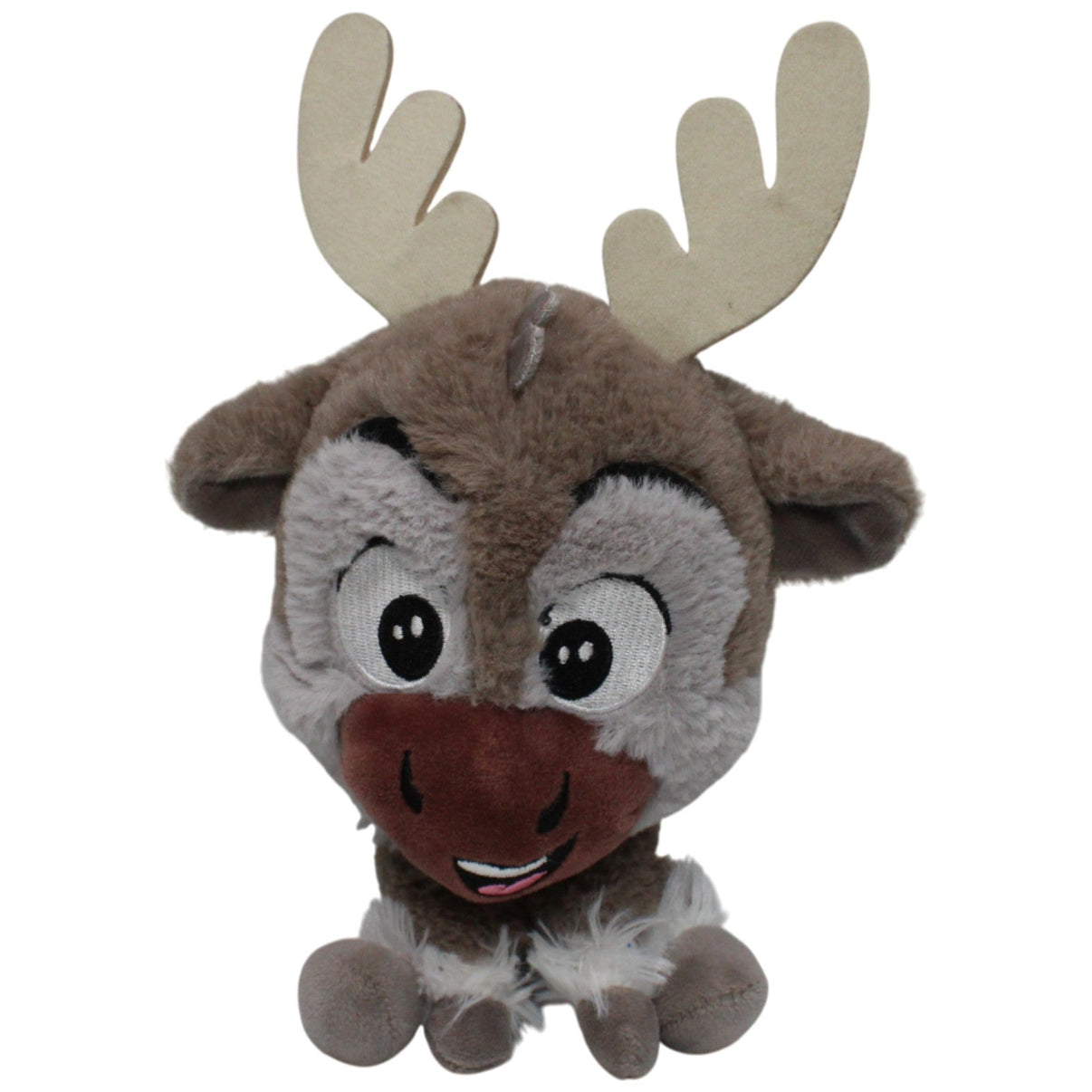 123000017568 Nicotoy Baby Sven aus Disney Frozen, sitzend Kuscheltier Kumpel Leo 17cm Beige Braun