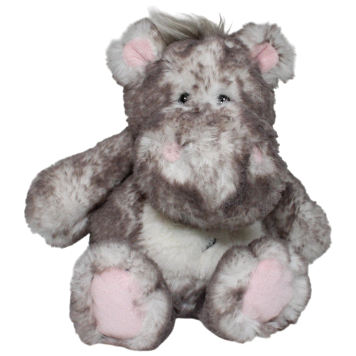 123000017590 Morgenroth Flauschiges Nilpferd, klein Kuscheltier Kumpel Leo 20cm Gebraucht Grau