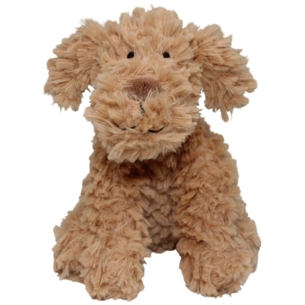 123000017594 TCM Brauner zotteliger Hund, sitzend Kuscheltier Kumpel Leo 19cm Braun Gebraucht
