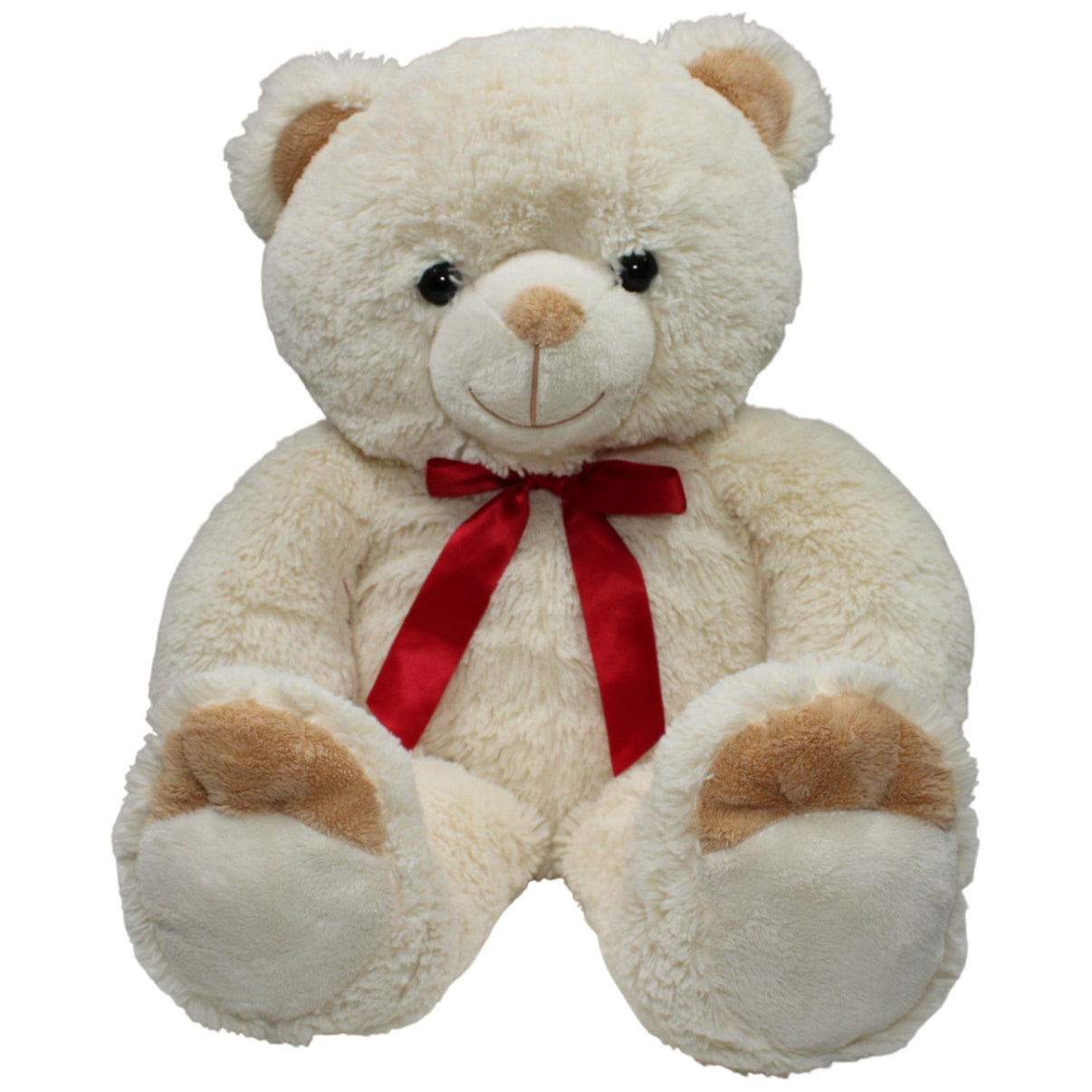 123000017596 Bob der Bär XXL Bär mit Schleife, beige Kuscheltier Kumpel Leo 60cm Beige Bär