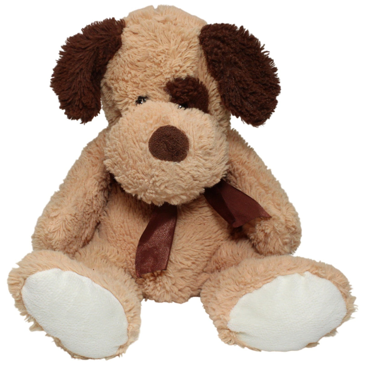 123000017597 Sunkid Hund mit Schleife, groß Kuscheltier Kumpel Leo 35cm Braun Gebraucht