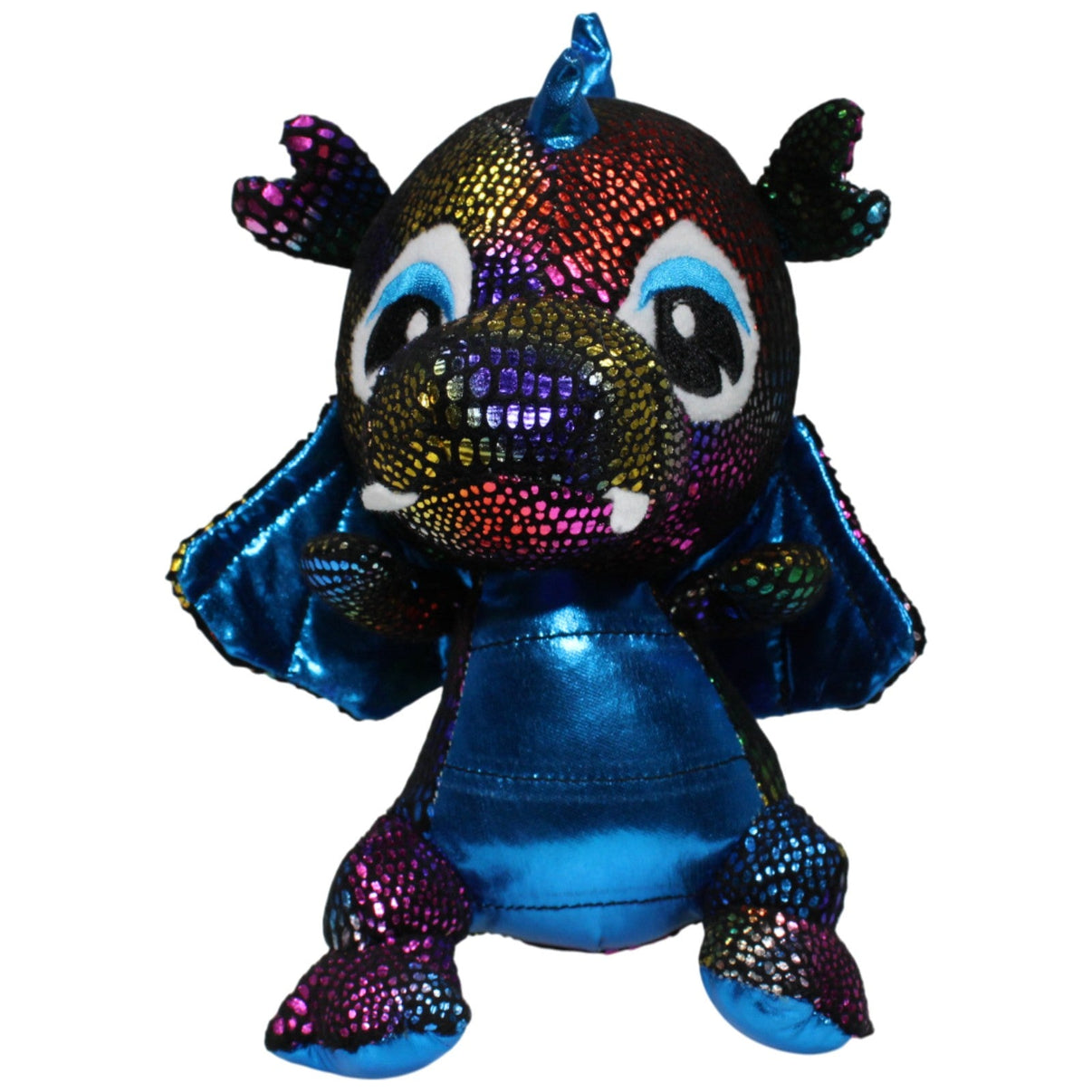 123000017605 Unbekannt Bunt glänzender Drache Kuscheltier Kumpel Leo 23cm Gebraucht Kuscheltier