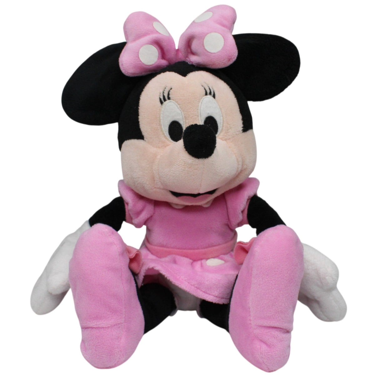 123000017616 Nicotoy Disney Minnie Maus in rosa Kleid Kuscheltier Kumpel Leo 32cm Gebraucht Kuscheltier