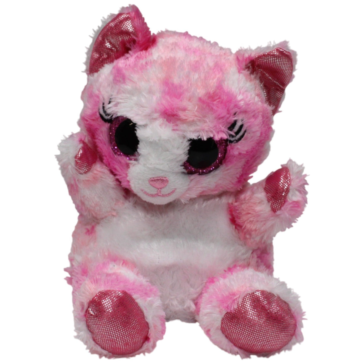 123000017622 Bauer Lashy Katze pink Kuscheltier Kumpel Leo 15cm Gebraucht Kuscheltier