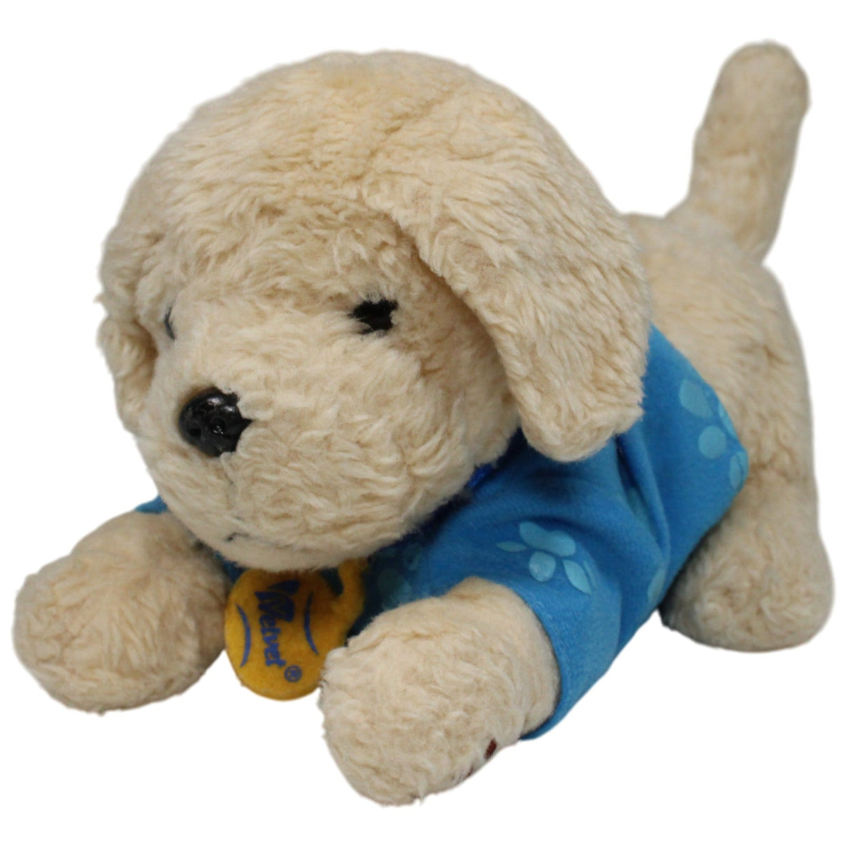 123000017629 Unbekannt Velvet, Golden Retriever mit blauem Shirt Kuscheltier Kumpel Leo 25cm Beige Blau