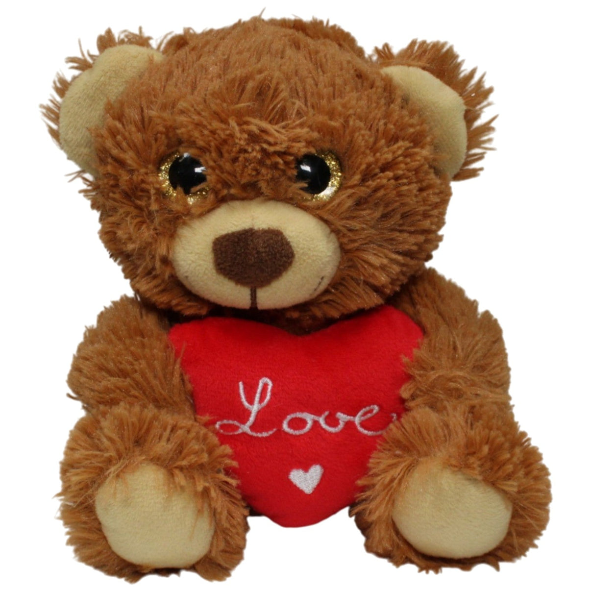 123000017630 Delta - Sport Bär mit Herz "Love" Kuscheltier Kumpel Leo 21cm Braun Gebraucht
