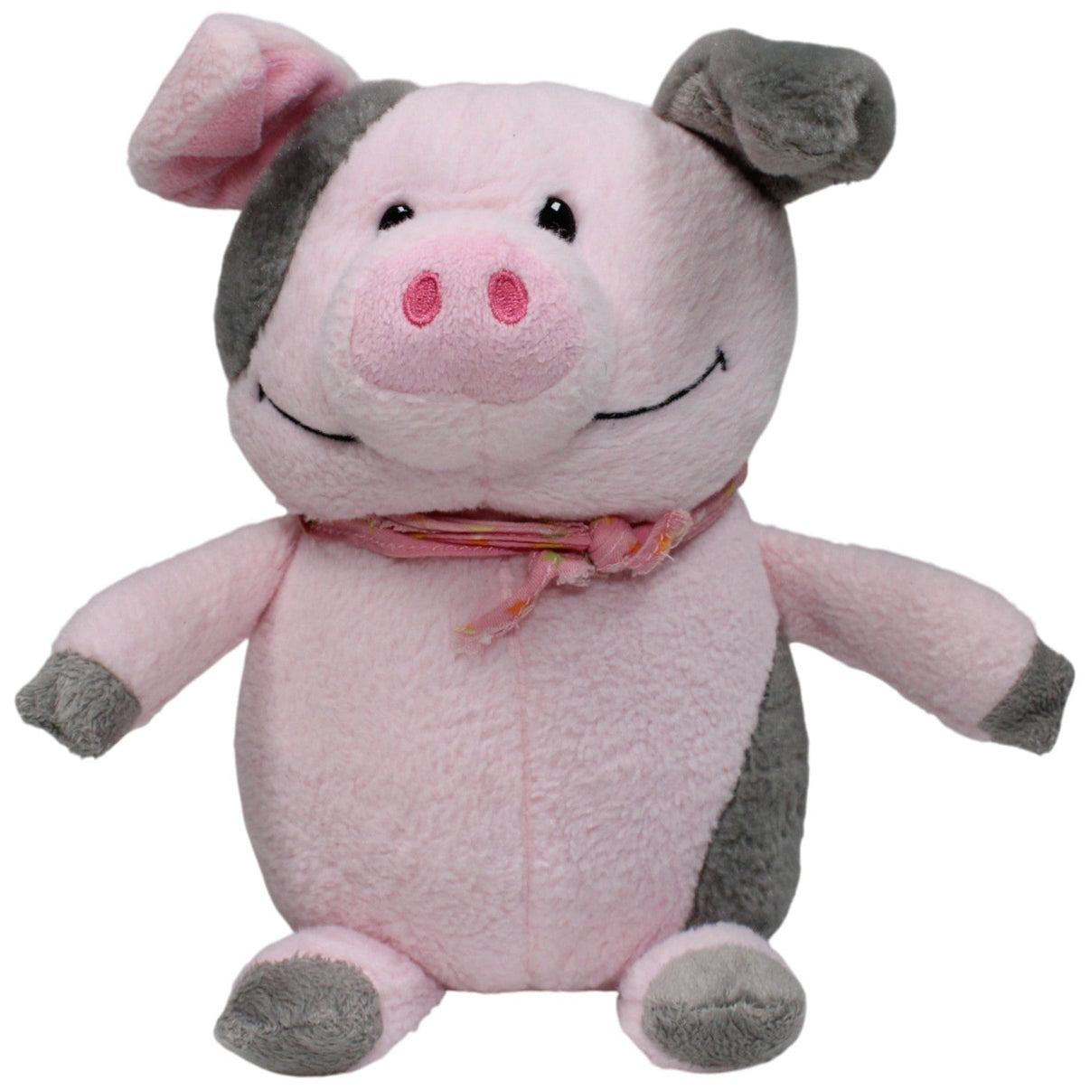 123000017637 Chinchilla Süßes rosa - graues Schwein Kuscheltier Kumpel Leo 27cm Gebraucht Grau