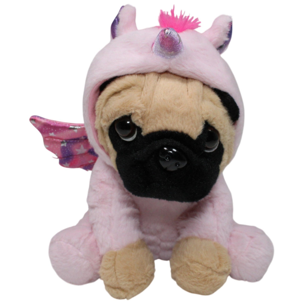 123000017638 Whitehouse Leisure girliePAWS, Mops mit Pegasus - Kostüm Kuscheltier Kumpel Leo 25cm Beige Gebraucht