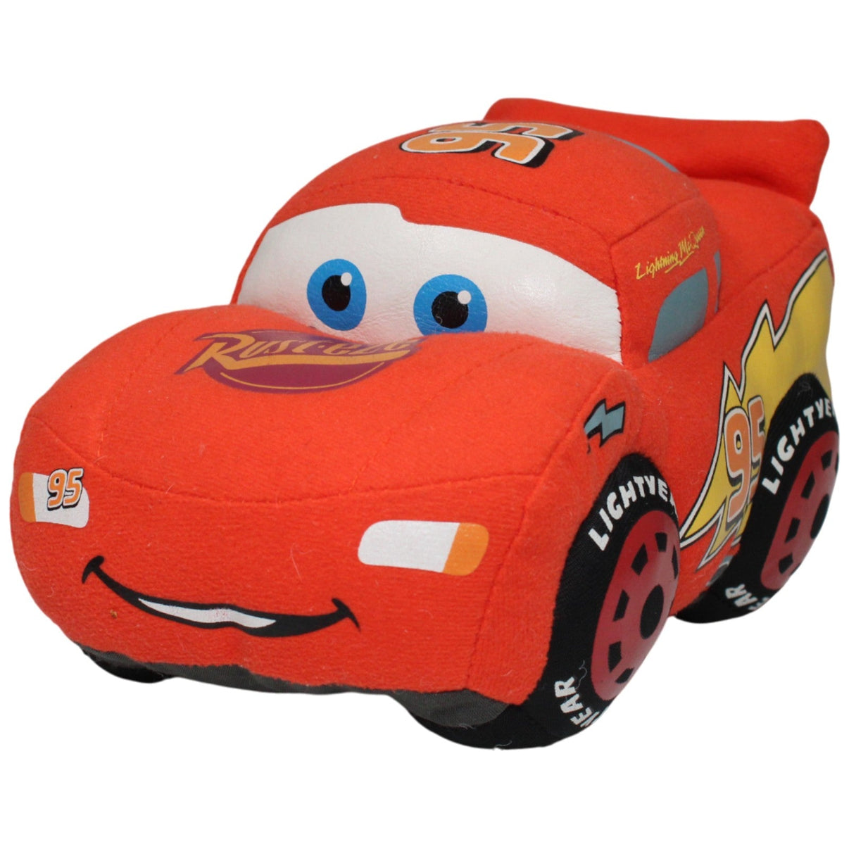 123000017658 Unbekannt Lightning McQueen aus Disney Pixar Cars Plüschfigur Kumpel Leo 21cm Gebraucht Gelb