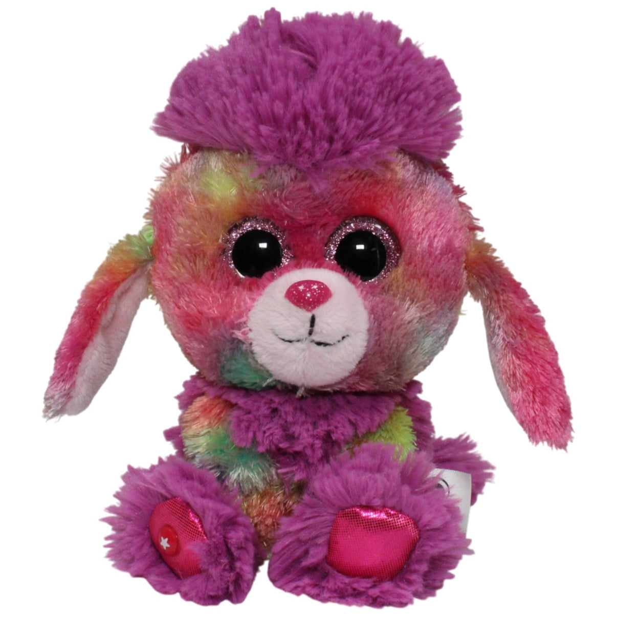 123000017692 NICI Glubschis, bunter Pudel Party Kuscheltier Kumpel Leo 22cm Gebraucht Kuscheltier