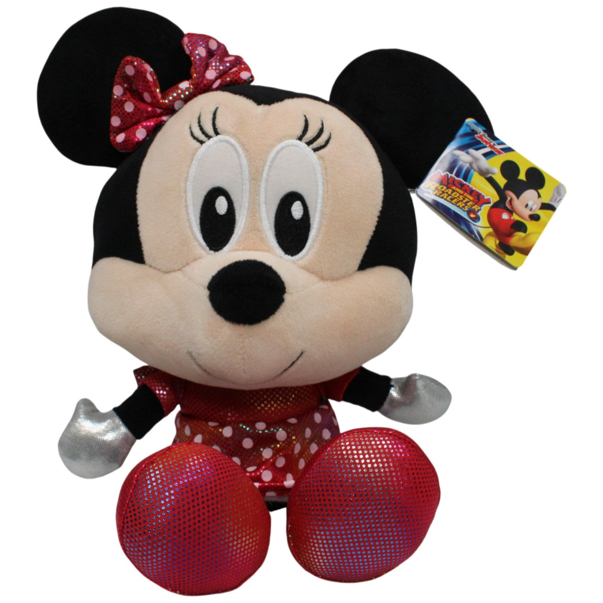 123000017700 Whitehouse Leisure Minnie Maus mit großem Kopf aus Micky und die flinken Flitzer Kuscheltier Kumpel Leo 33cm Disney Kuscheltier