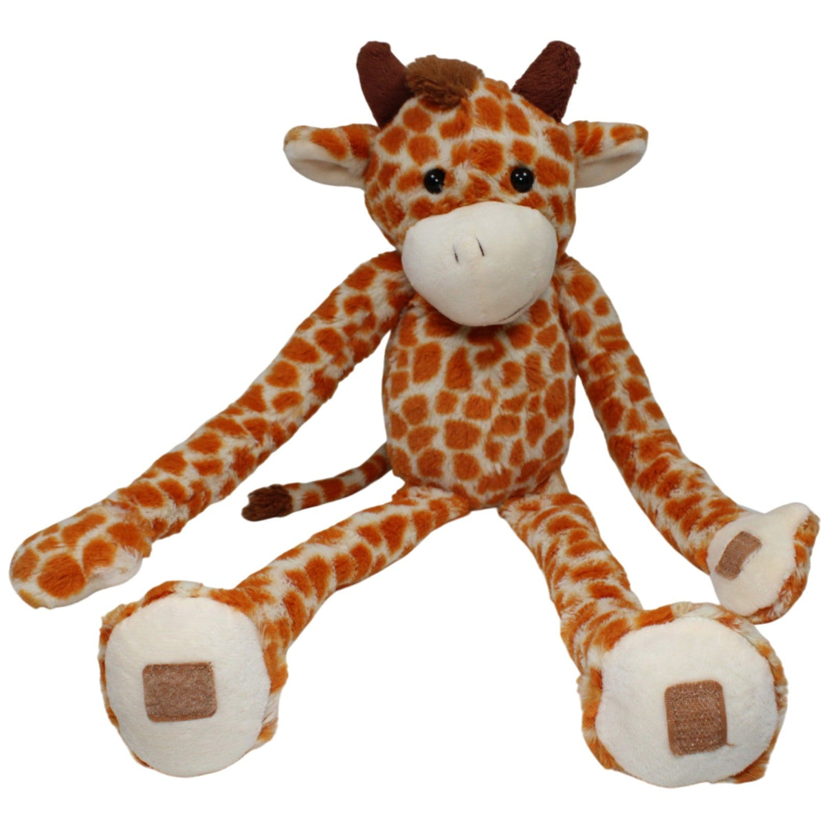 123000017701 Eddy Toys Schlenker Giraffe mit Klett zum Aufhängen Kuscheltier Kumpel Leo 75cm Beige Braun