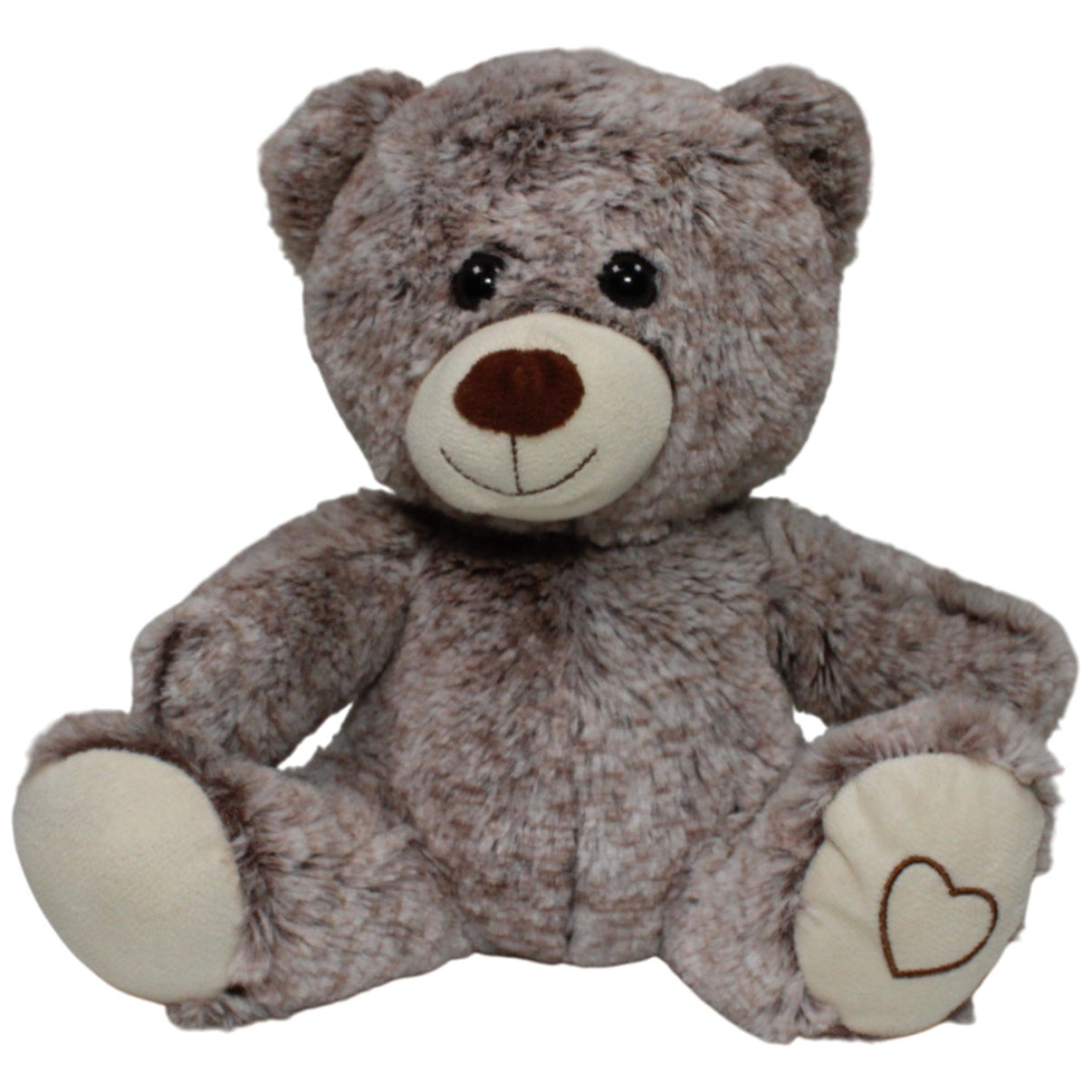 123000017751 Unbekannt Süßer Teddybär mit Herz auf Fuß Kuscheltier Kumpel Leo 25cm Beige Braun
