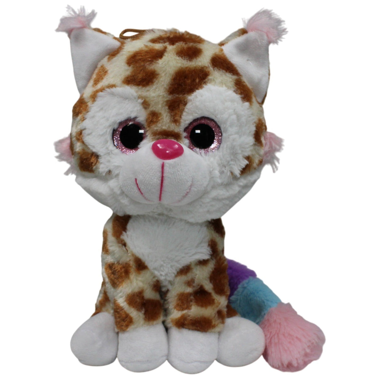 123000017759 Jafri Toys Leopardenmuster - Katze mit Regenbogenschwanz Kuscheltier Kumpel Leo 28cm ebay - stofftiere Gebraucht