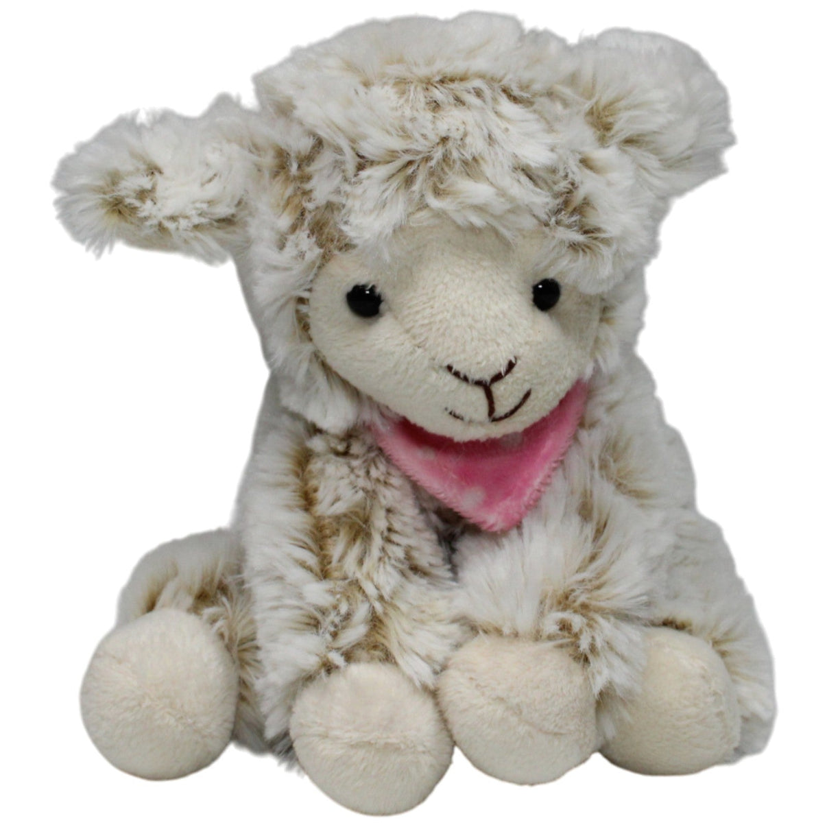 123000017760 Dressler & Zimmerhackl Süßes Lamm mit pinkem Halstuch, sitzend Kuscheltier Kumpel Leo 15cm Braun ebay - stofftiere