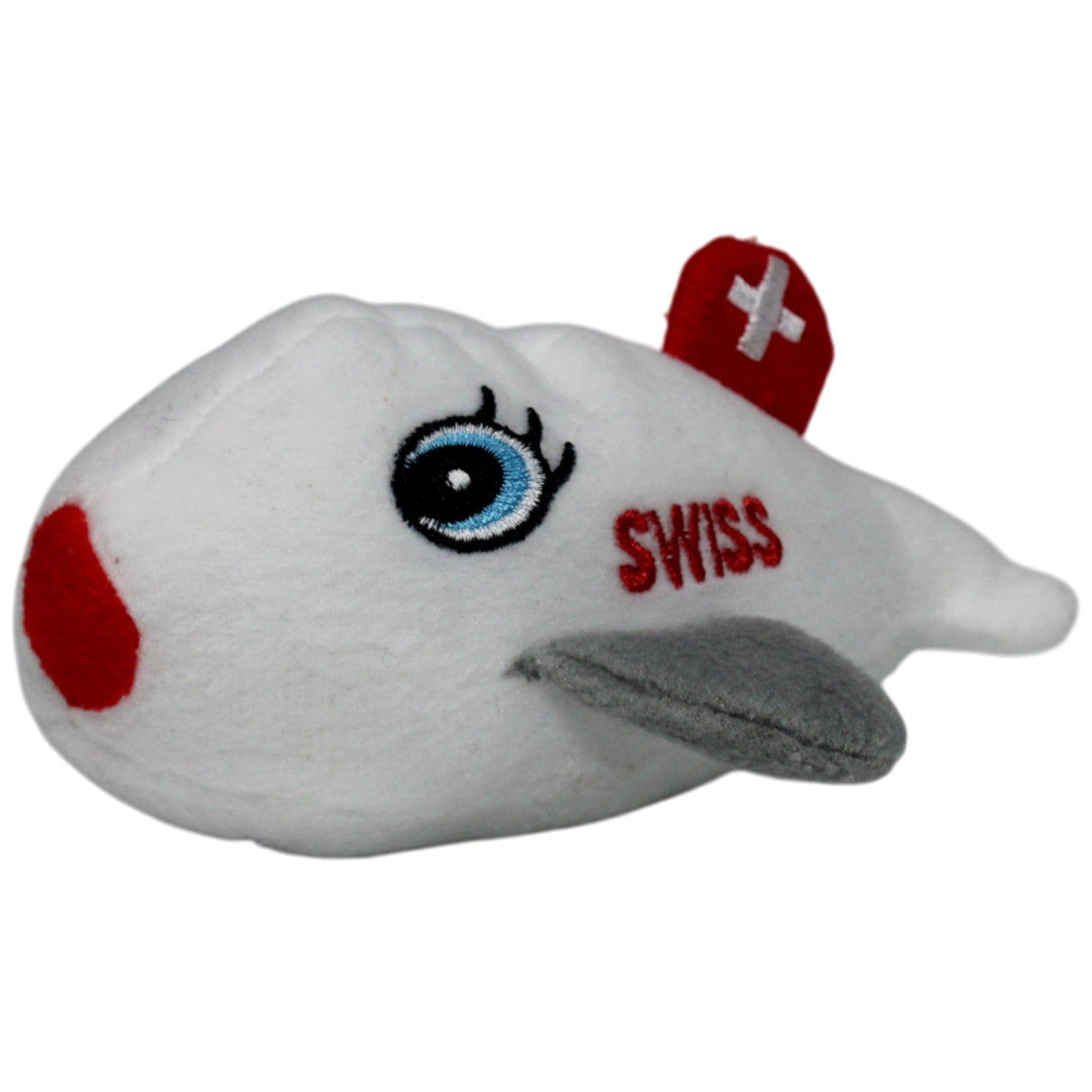 123000017769 Swiss International Air Lines Swiss Flugzeug, klein Plüschfigur Kumpel Leo 13cm ebay - stofftiere Gebraucht