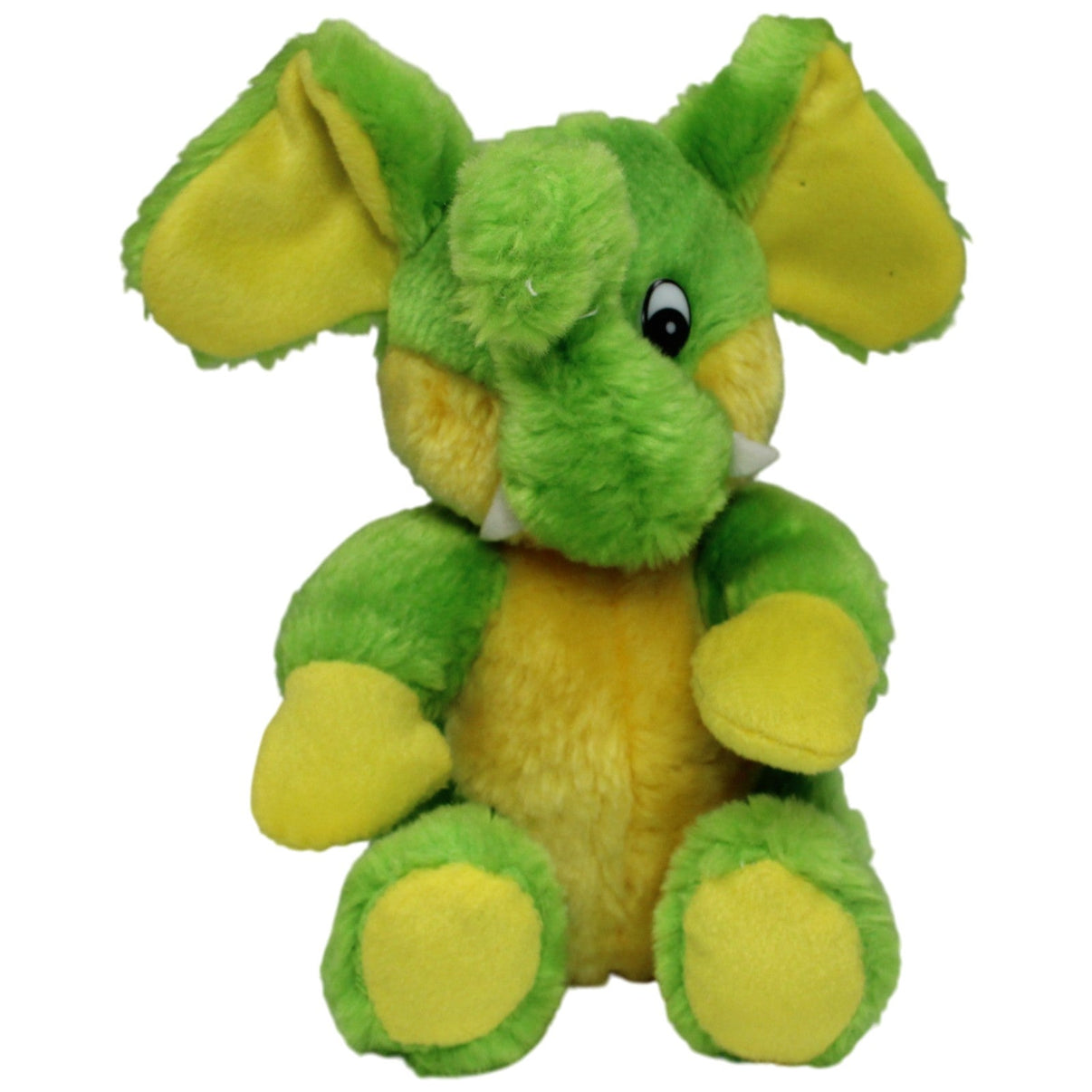 123000017773 Unbekannt Elefant, grün - gelb Kuscheltier Kumpel Leo 20cm _Vintage_ ebay - stofftiere