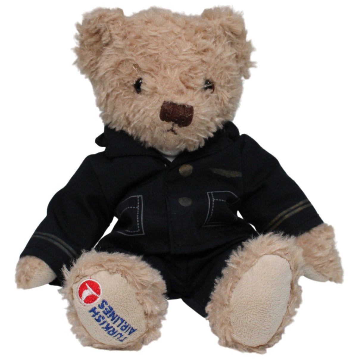 123000017778 NoLimits Promotion Turkish Airlines, Teddybär Joe and friends mit Anzug Kuscheltier Kumpel Leo 25cm Blau Braun