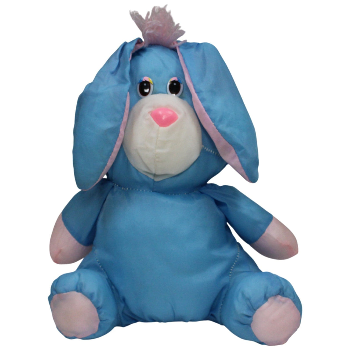 123000017780 Unbekannt Knautschi Hase, blau Kuscheltier Kumpel Leo 25cm _Vintage_ Blau