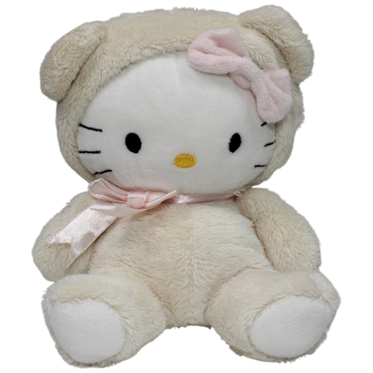 123000017786 H&M Hello Kitty im Teddybär Kostüm Kuscheltier Kumpel Leo 18cm Beige ebay - stofftiere
