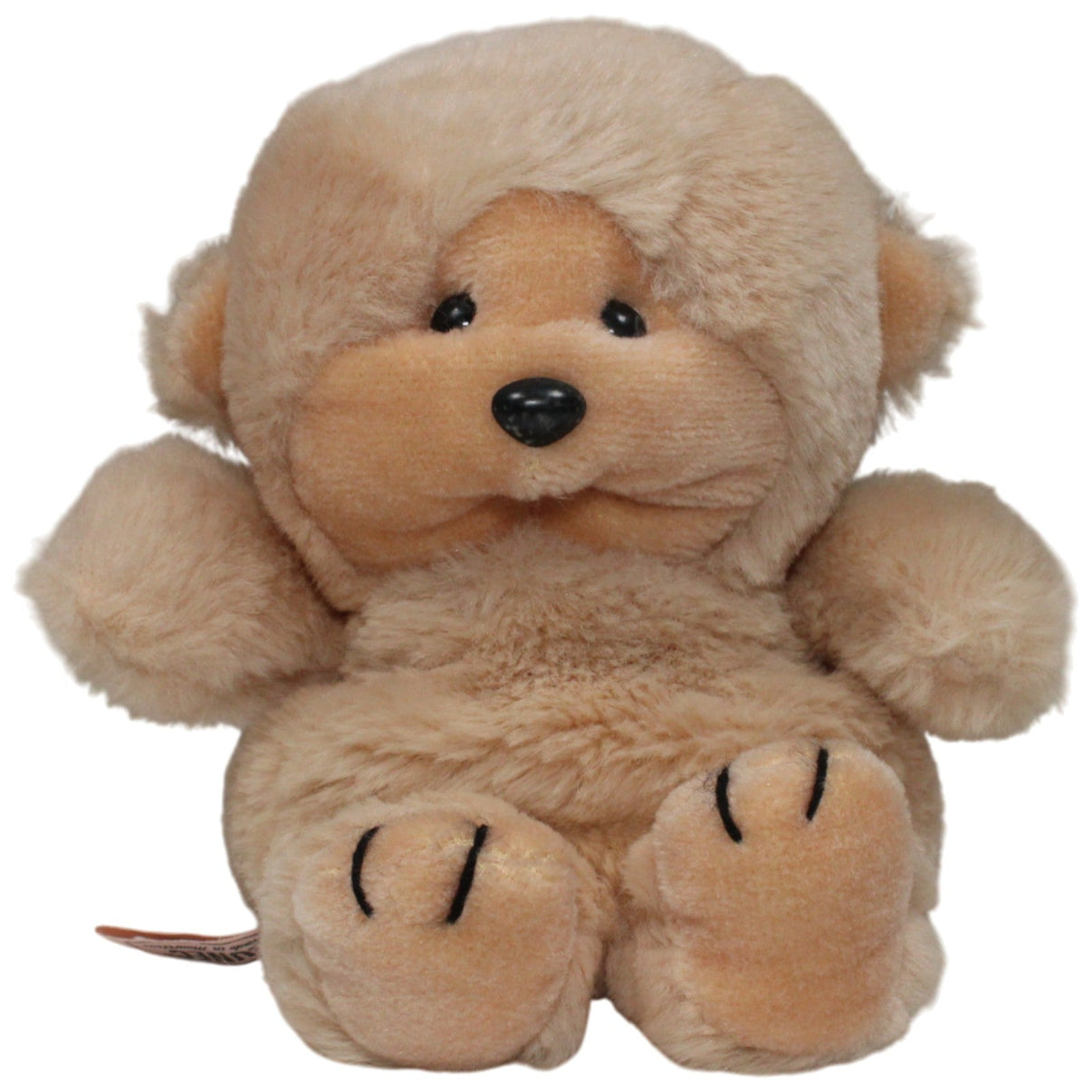 123000017795 Heunec Handmade in Mauritius, süßer Affe Kuscheltier Kumpel Leo 18cm _Vintage_ Beige