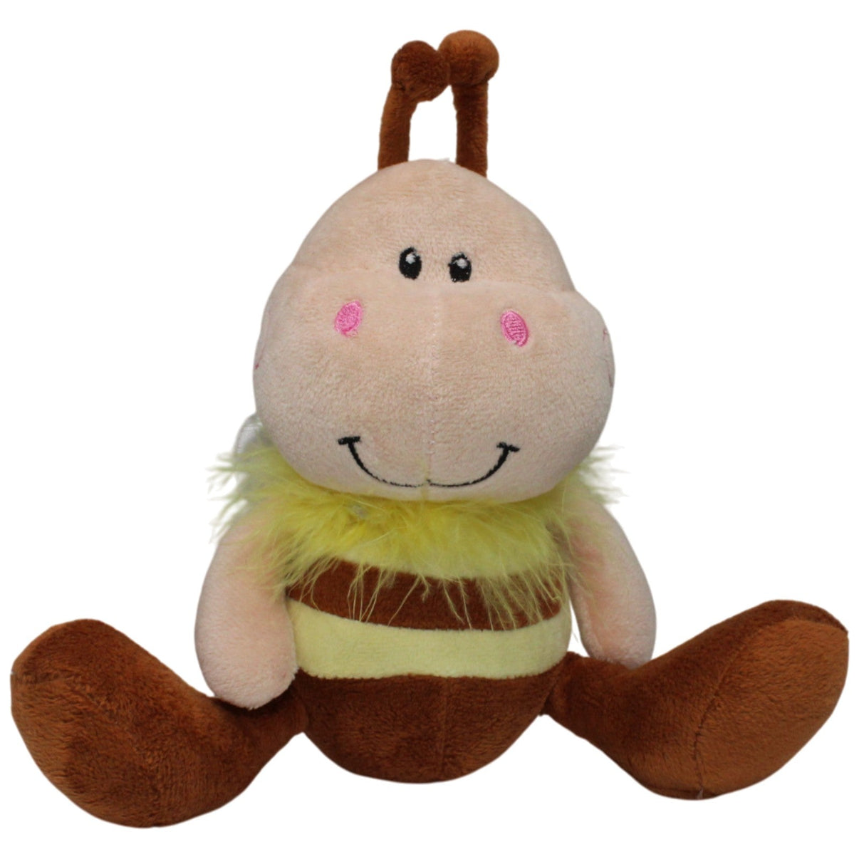 123000017796 Unbekannt Süße Schlenker Biene, sitzend Kuscheltier Kumpel Leo 20cm Beige Braun