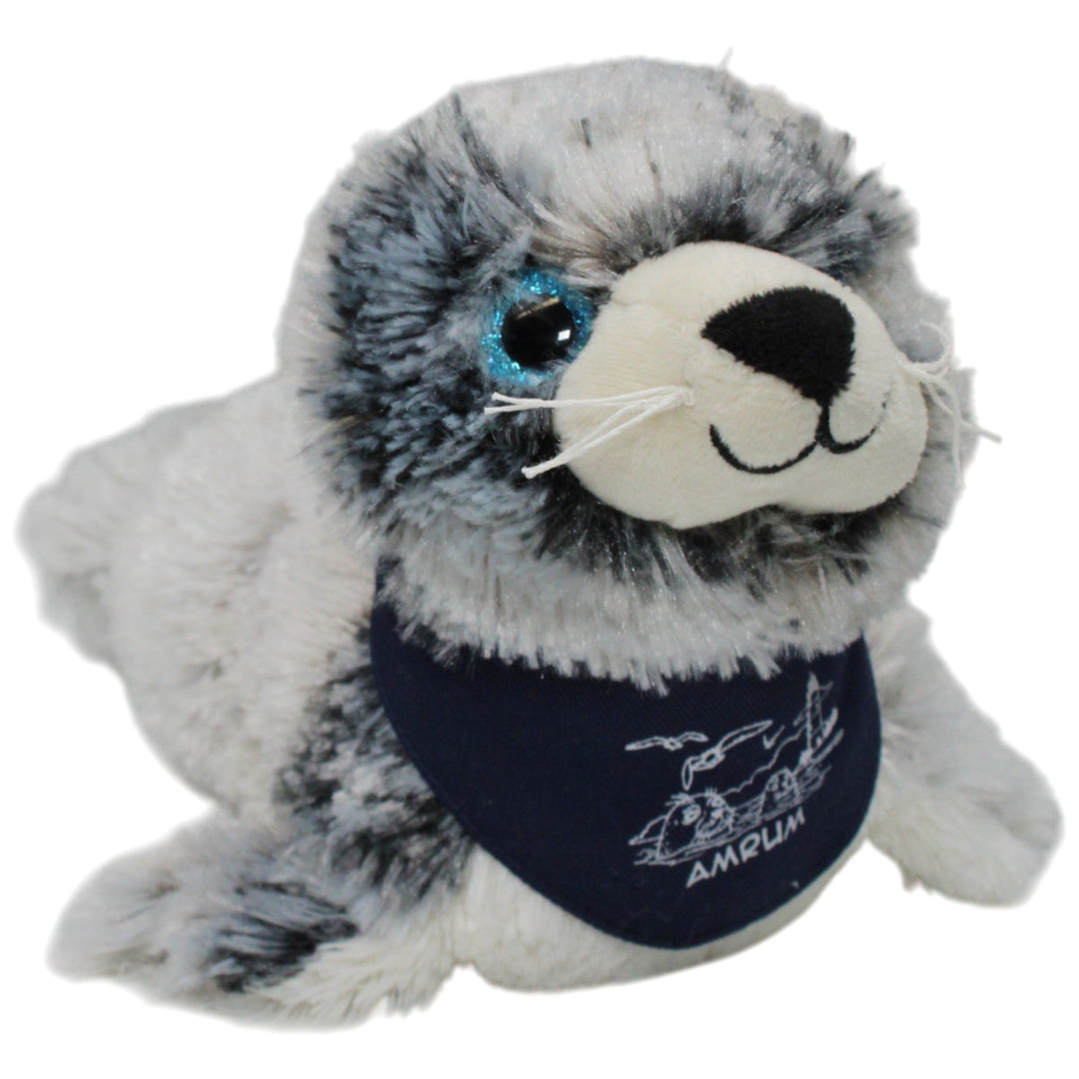 123000017810 Frank Wilhahn Süße Robbe mit Halstuch "AMRUM" Kuscheltier Kumpel Leo 25cm Blau ebay - stofftiere