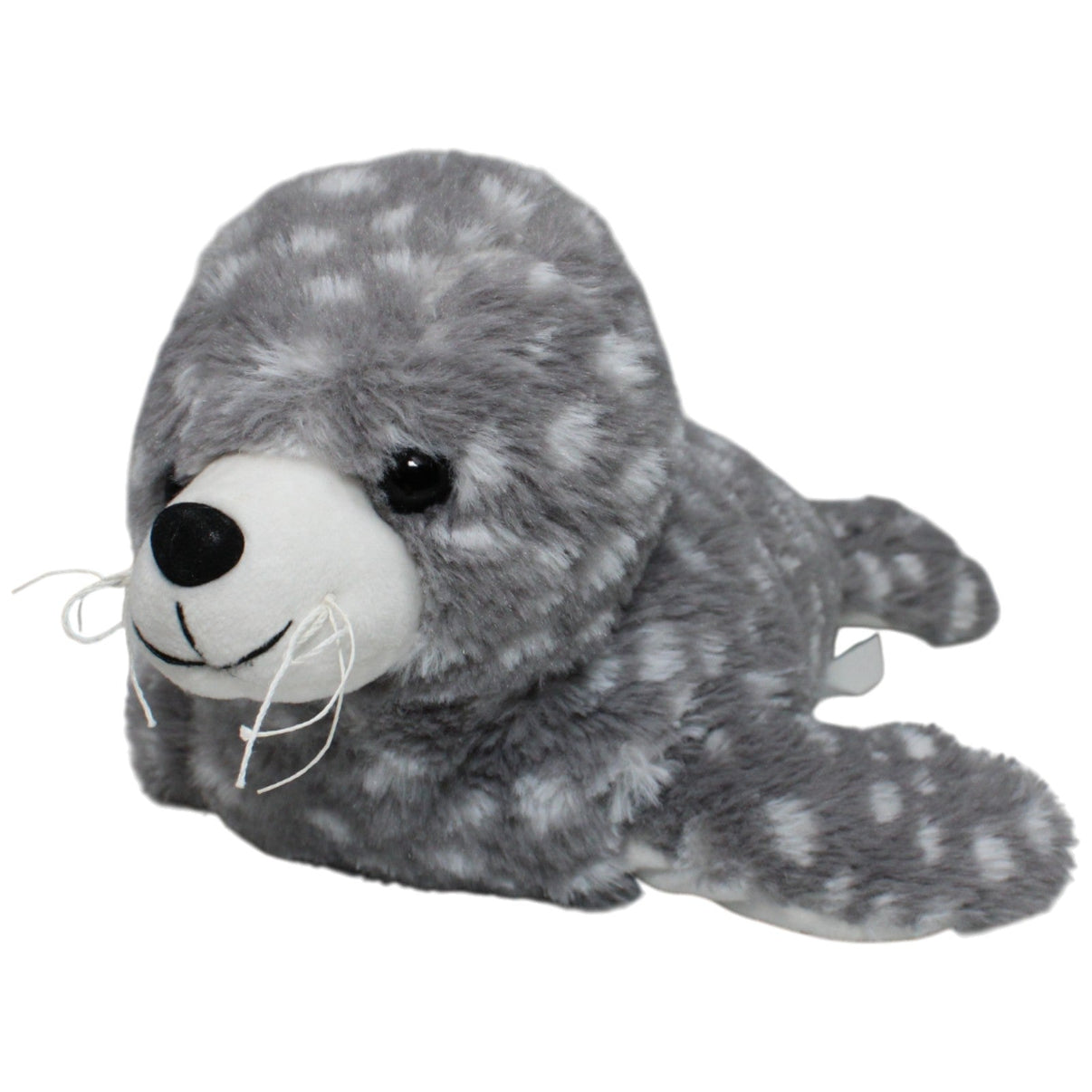 123000017839 Dressler & Zimmerhackl Graue Robbe mit weißen Punkten, groß Kuscheltier Kumpel Leo 35cm ebay - stofftiere Gebraucht