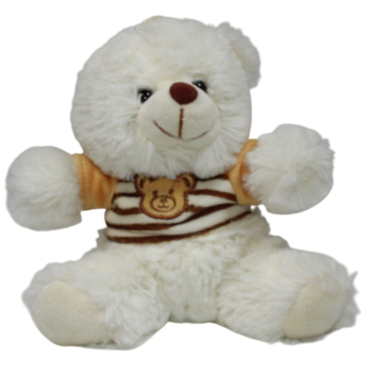 123000017840 Rasehorn Kleiner weißer Teddy mit Shirt Kuscheltier Kumpel Leo 15cm ebay - stofftiere Gebraucht