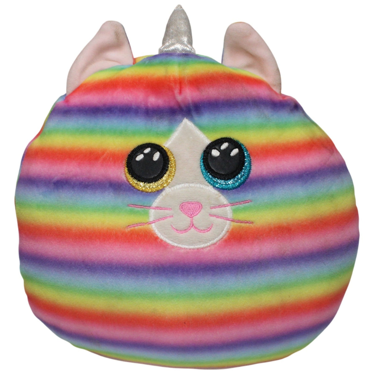 123000017847 TY Squish a Boos, Regenbogen - Einhorn - Katze Heather Kuscheltier Kumpel Leo 23cm ebay - stofftiere Gebraucht