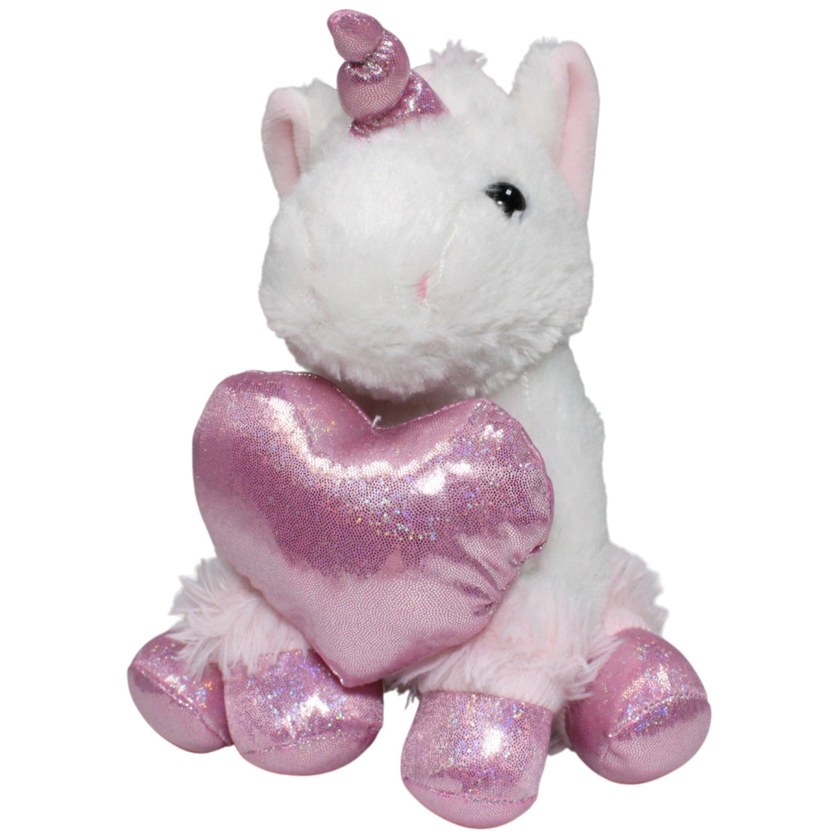 123000017874 Happy People Einhorn mit rosa Herz Kuscheltier Kumpel Leo 25cm ebay - stofftiere Gebraucht