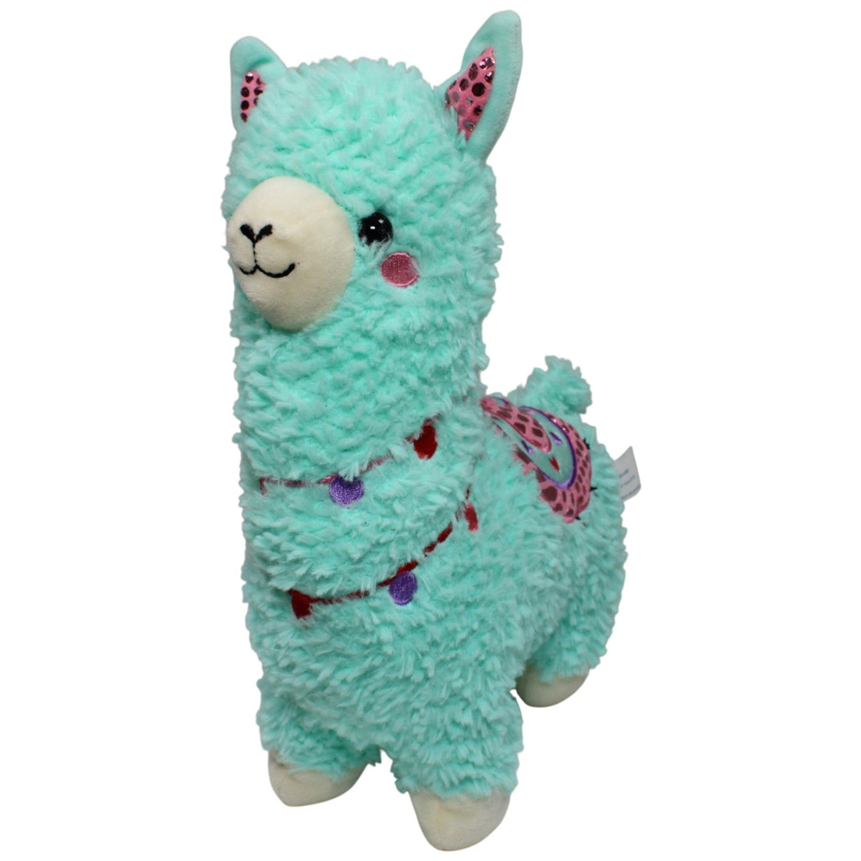 123000017906 Walmart Großes türkises Alpaka mit rosa Sattel Kuscheltier Kumpel Leo 34cm Alpaka Blau