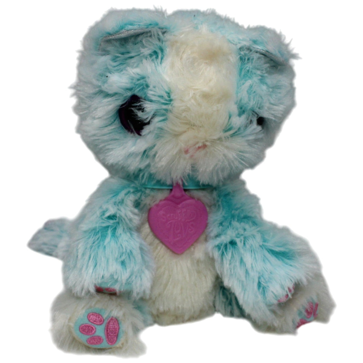 123000017928 Moose Toys Scruff A Luvs, türkise Katze Kuscheltier Kumpel Leo 22cm Beige Blau