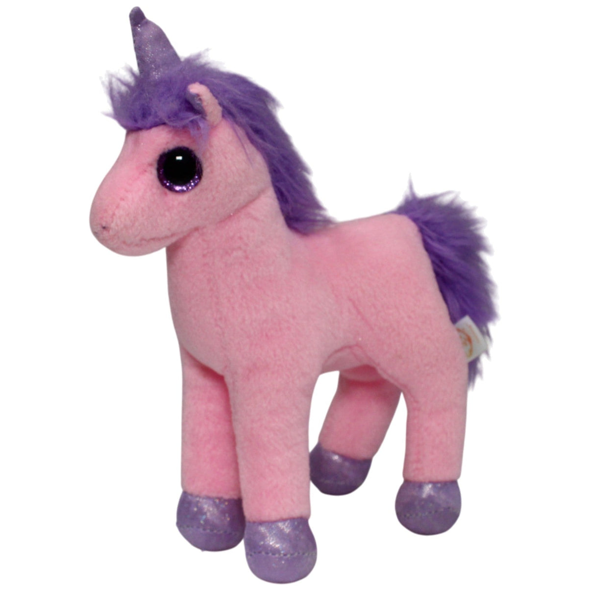 123000017930 TY Rosa Einhorn mit lila Mähne, Charming Kuscheltier Kumpel Leo 20cm ebay - stofftiere Gebraucht