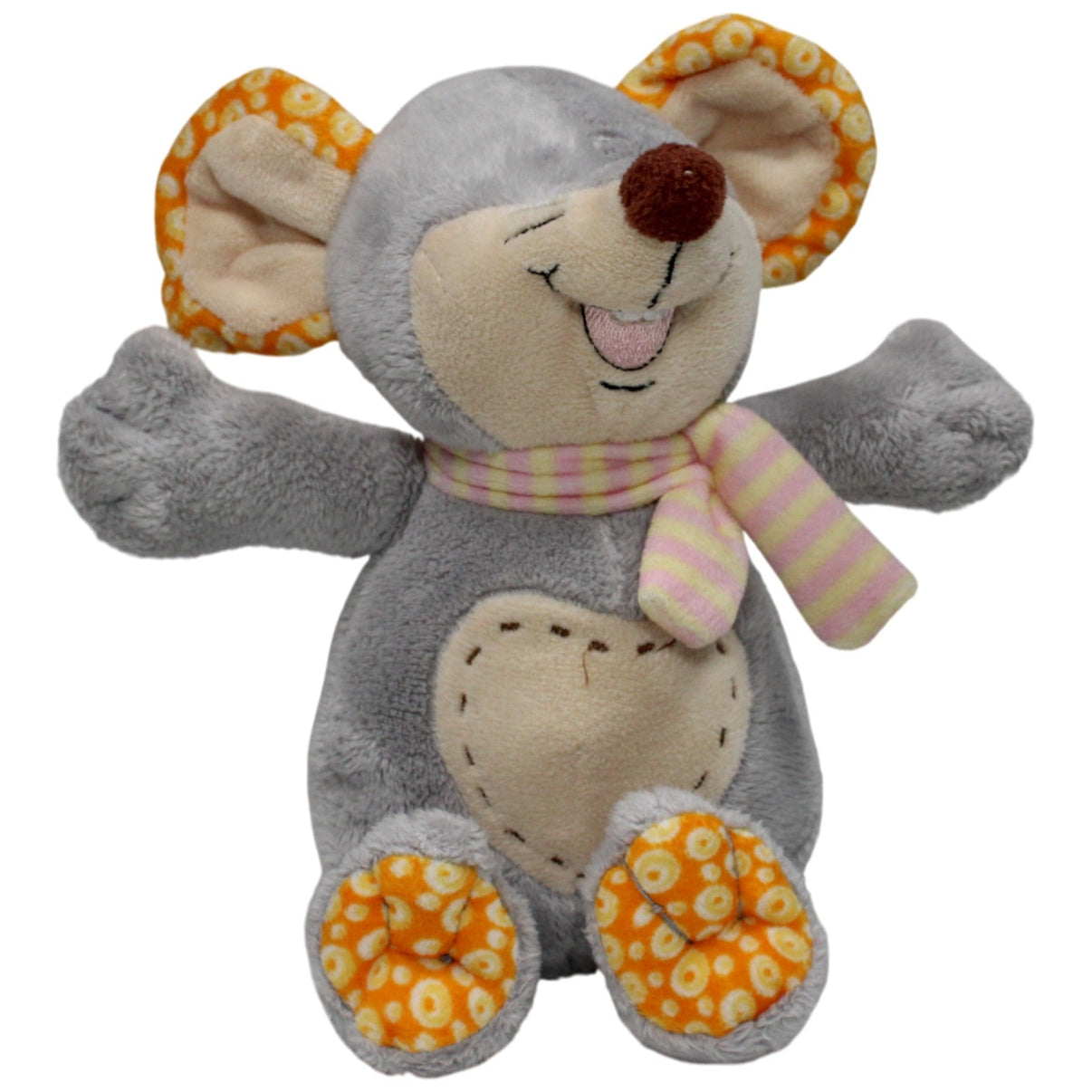 123000017941 Eddy Toys Süße Maus mit Knister - Ohren Kuscheltier Kumpel Leo 23cm Beige ebay - stofftiere