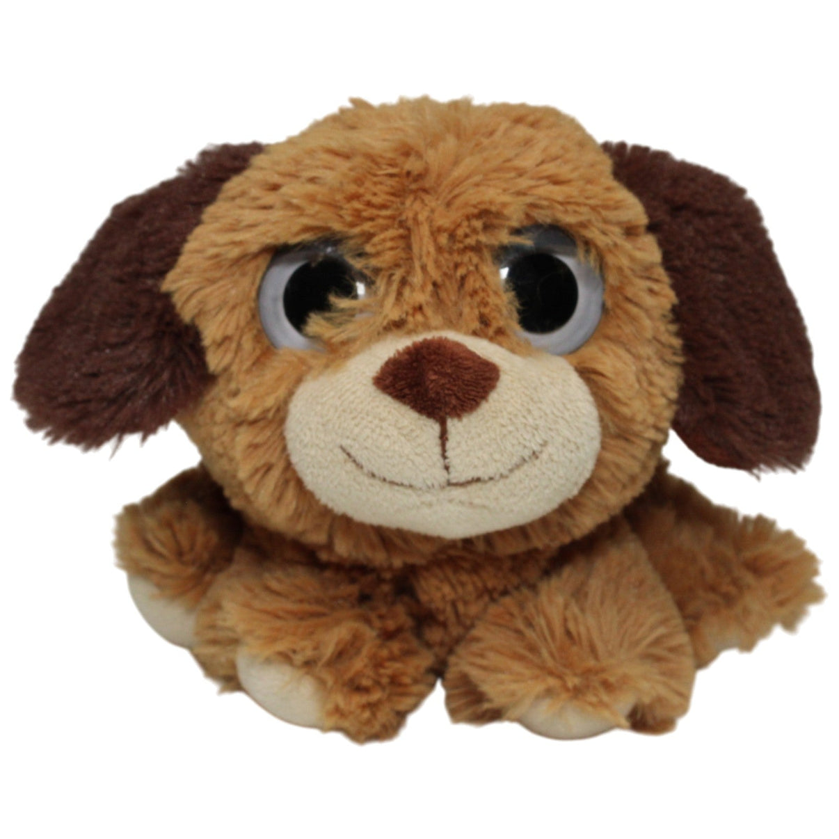 123000017943 KiK Süßer brauner zotteliger Hund Kuscheltier Kumpel Leo 19cm Beige Braun
