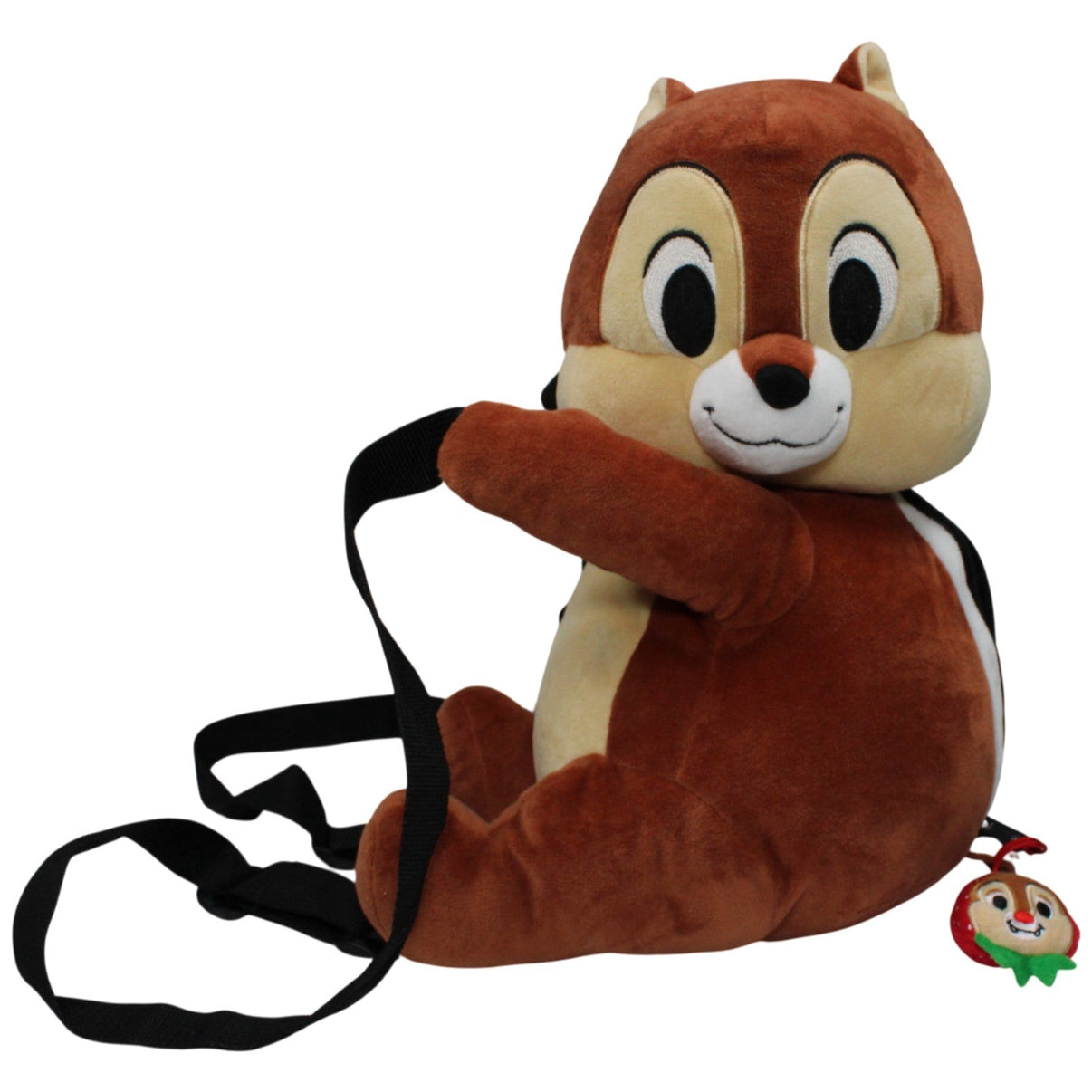 123000017954 Disney Disney Chip und Chap mit Erdbeeranhänger, groß Rucksack Kumpel Leo 35cm Beige Braun