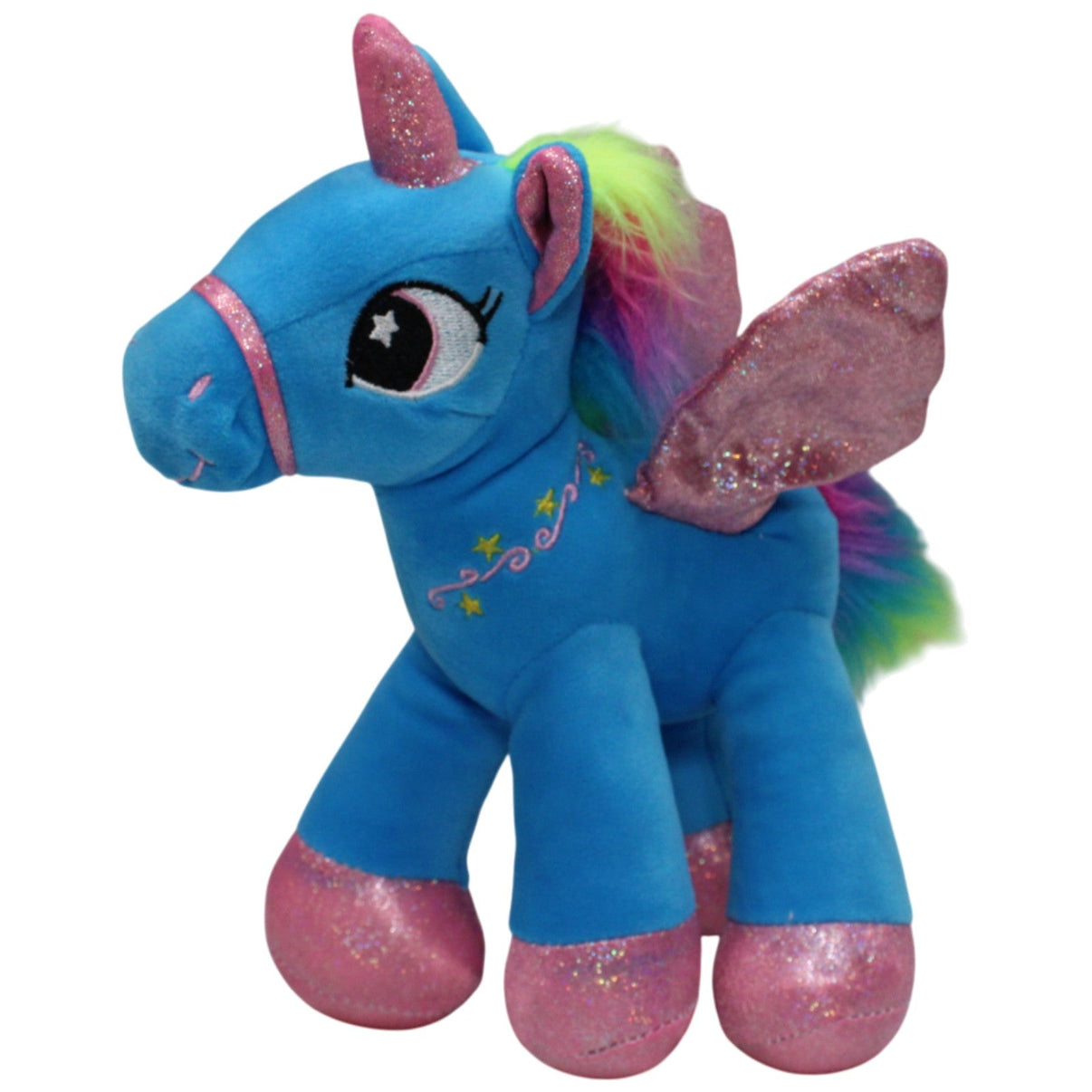 123000017986 Unbekannt Blaues Geflügeltes Einhorn Kuscheltier Kumpel Leo 25cm Blau ebay - stofftiere