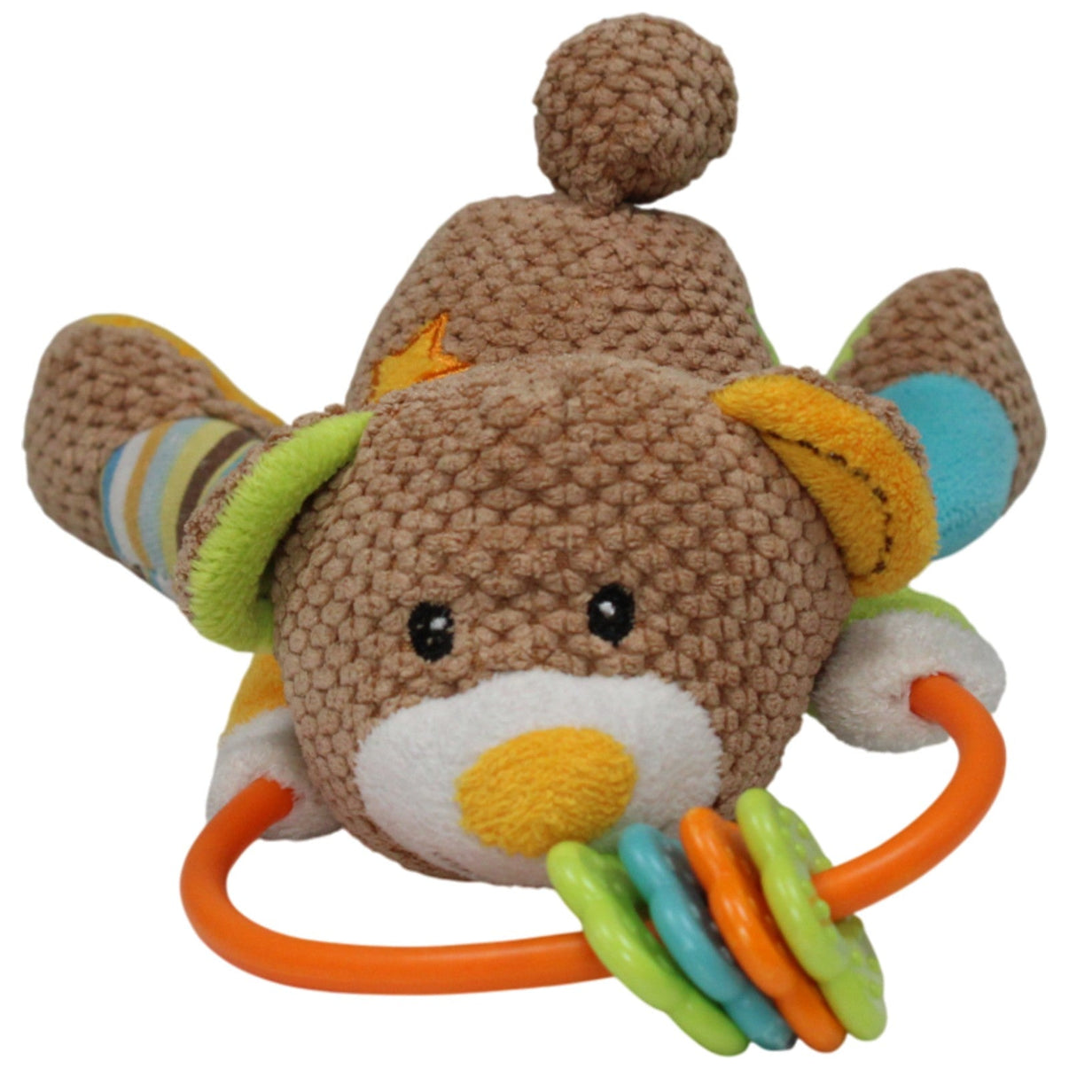 123000018027 Babyono Bunter Bär Greifling mit Rassel Kumpel Leo 22cm ebay - baby - sonstiges Gebraucht