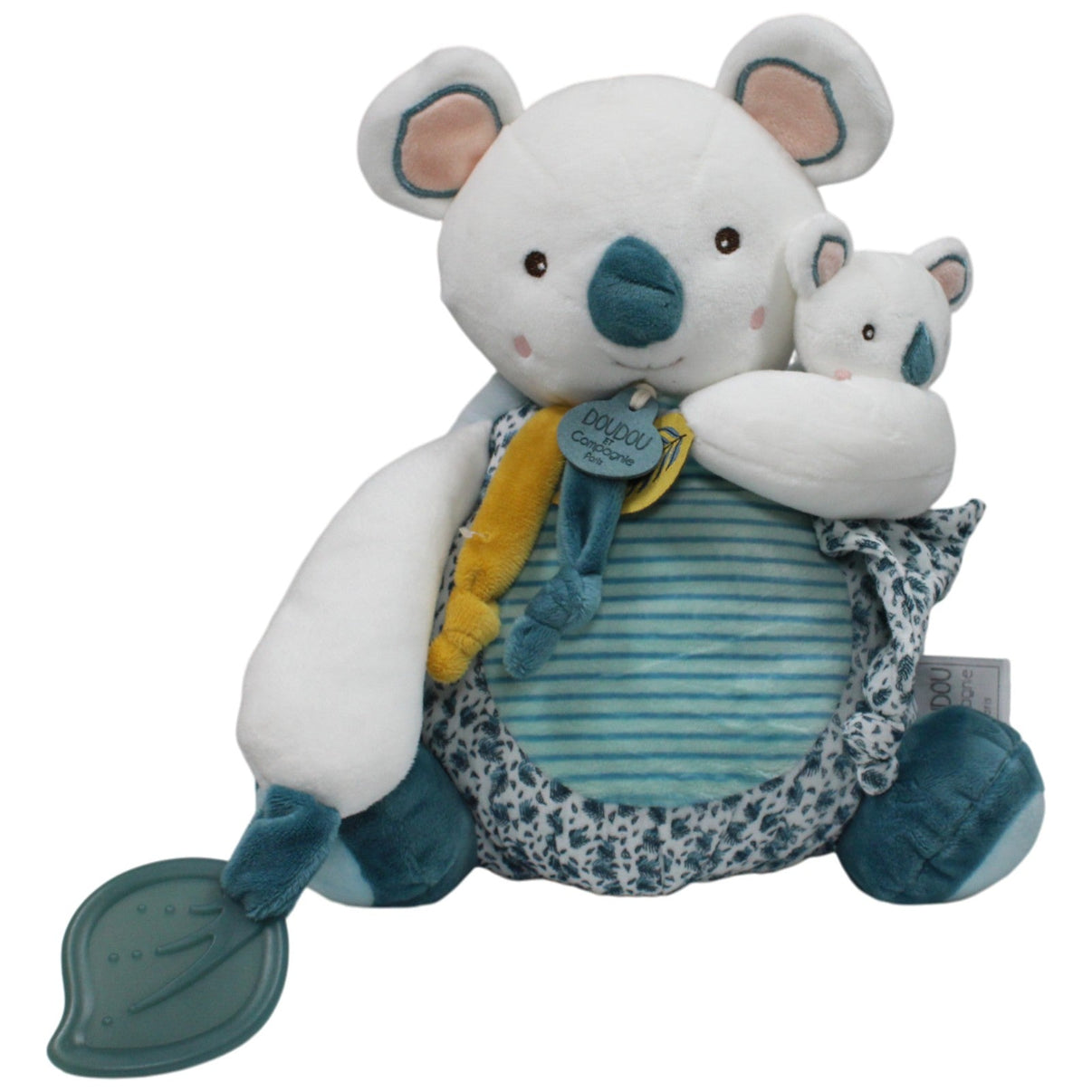 123000018033 DOUDOU ET Compagnie Paris Koala mit Baby und Beißring Kuscheltier Kumpel Leo 28cm Blau ebay - 20 - stofftiere