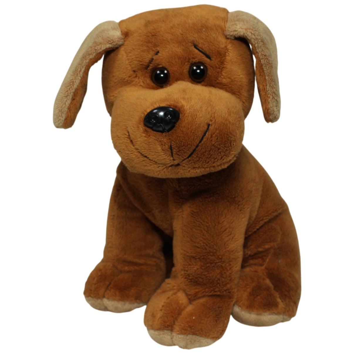 123000018062 mt Sitzender Hund, dunkelbraun Kuscheltier Kumpel Leo 24cm Braun ebay - stofftiere
