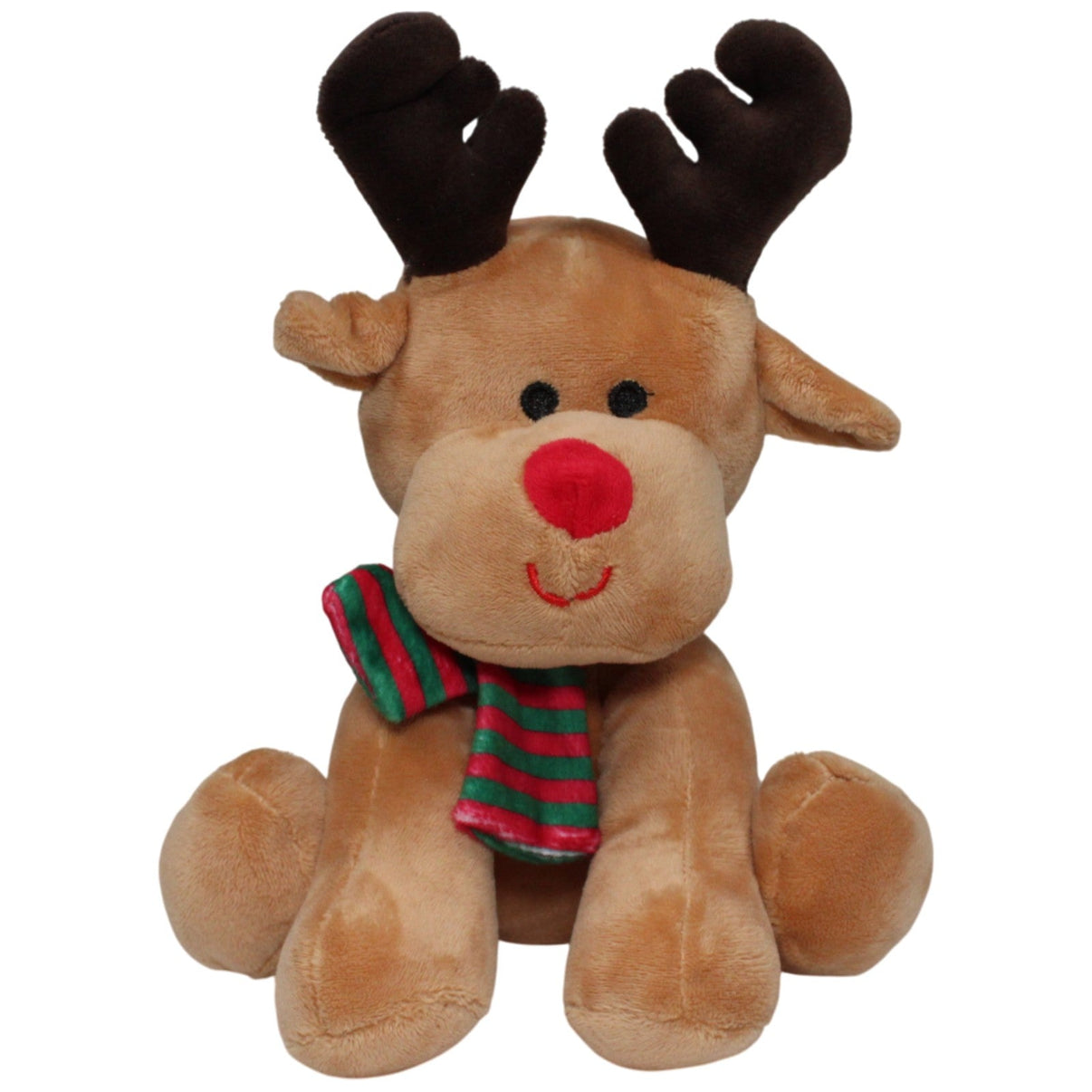 123000018105 Mel - O - Design Süßes Rentier mit Schal Kuscheltier Kumpel Leo 21cm Beige Braun