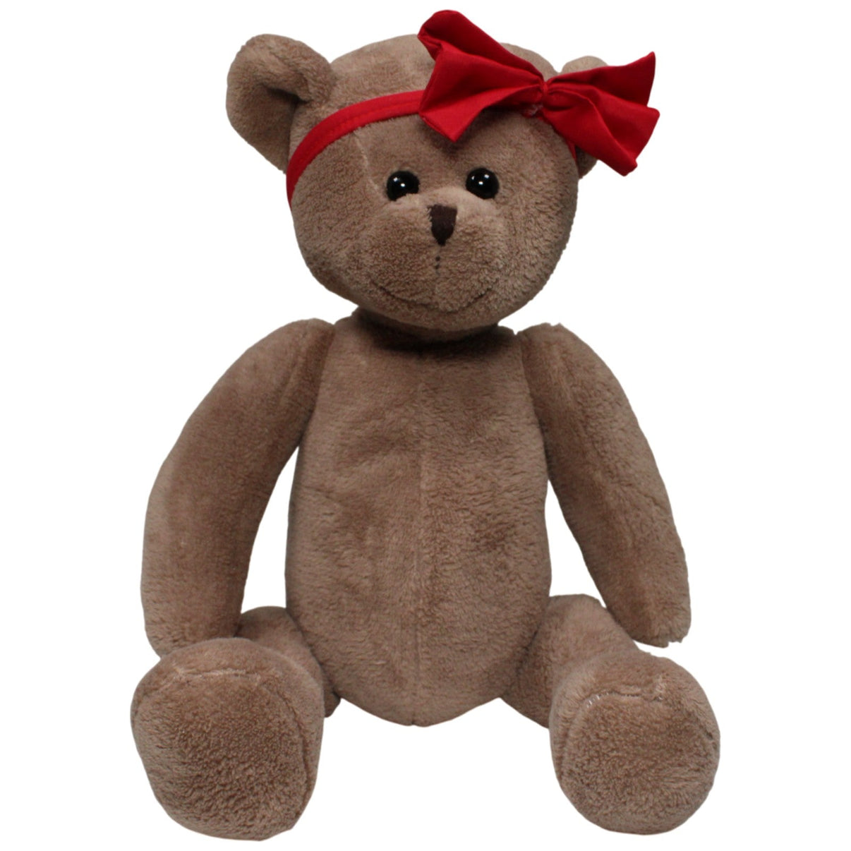 123000018145 Added Value XL Schlenker Teddy mit Schleifen - Haarband Kuscheltier Kumpel Leo 45cm Braun ebay - stofftiere