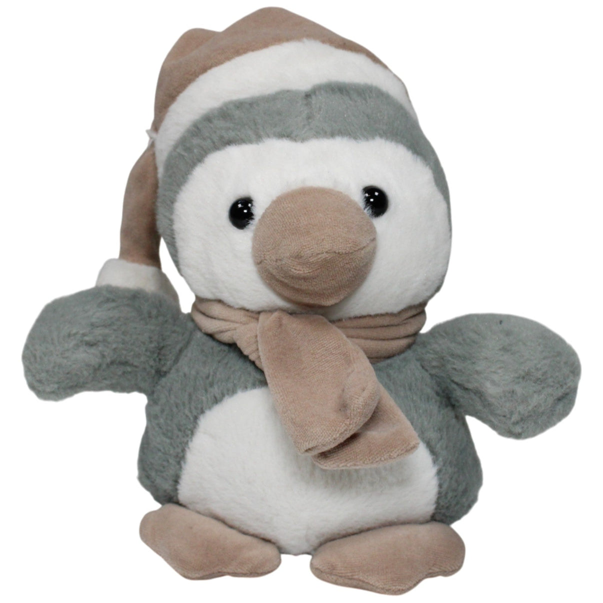 123000018148 Inspirion Pinguin mit Zipfelmütze & Schal, stehend Kuscheltier Kumpel Leo 17cm Beige ebay - stofftiere