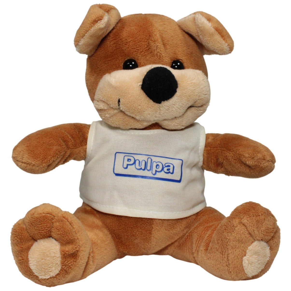 123000018162 Unbekannt Süßer Hund mit weißem Shirt "Pulpa" Kuscheltier Kumpel Leo 21cm Braun ebay - stofftiere