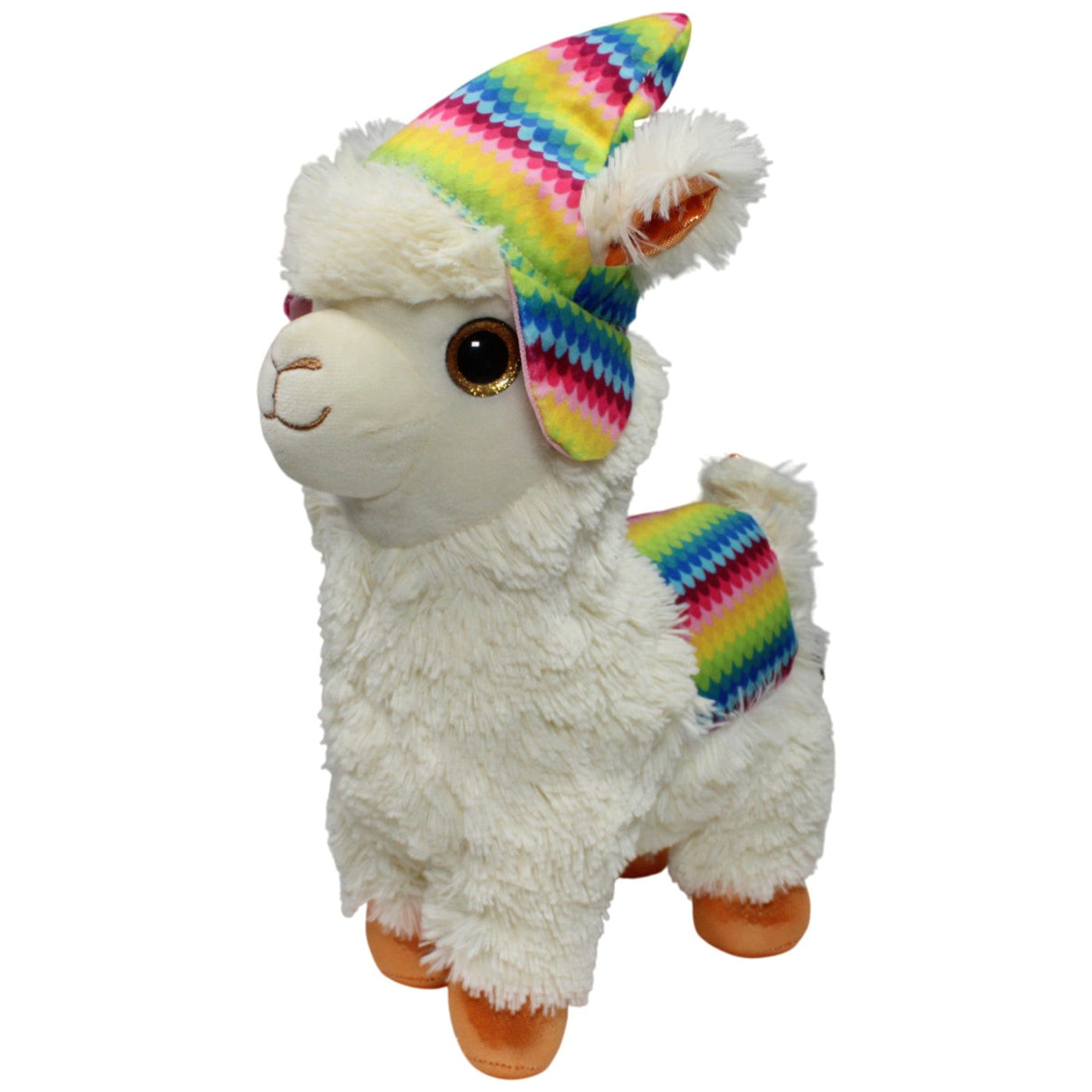 123000018173 FLOTI Flos Toys, großes Lama mit bunter Mütze & Sattel Kuscheltier Kumpel Leo 35cm Alpaka ebay - 20 - stofftiere