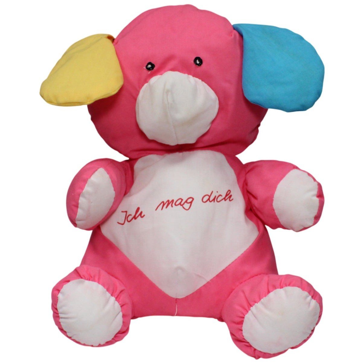 123000018175 GEGU Knautschi, pinker Hund "Ich mag dich" Kuscheltier Kumpel Leo 28cm _Vintage_ ebay - 20 - stofftiere