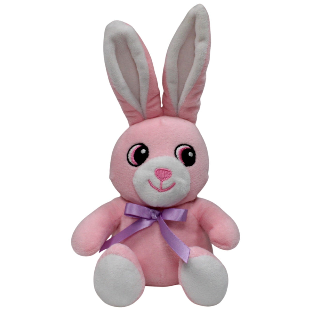 123000018186 Jutrzenka Dobre Miasto Süßes rosa Hase mit Schleife, sitzend Kuscheltier Kumpel Leo 25cm ebay - stofftiere Gebraucht