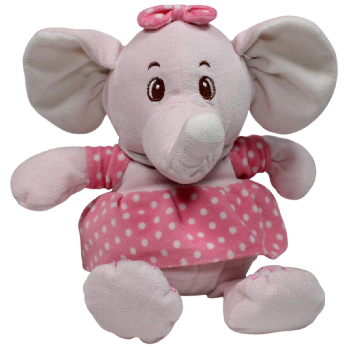 123000018251 Unbekannt Weicher rosa Elefant mit Kleid Kuscheltier Kumpel Leo 35cm ebay - stofftiere Gebraucht